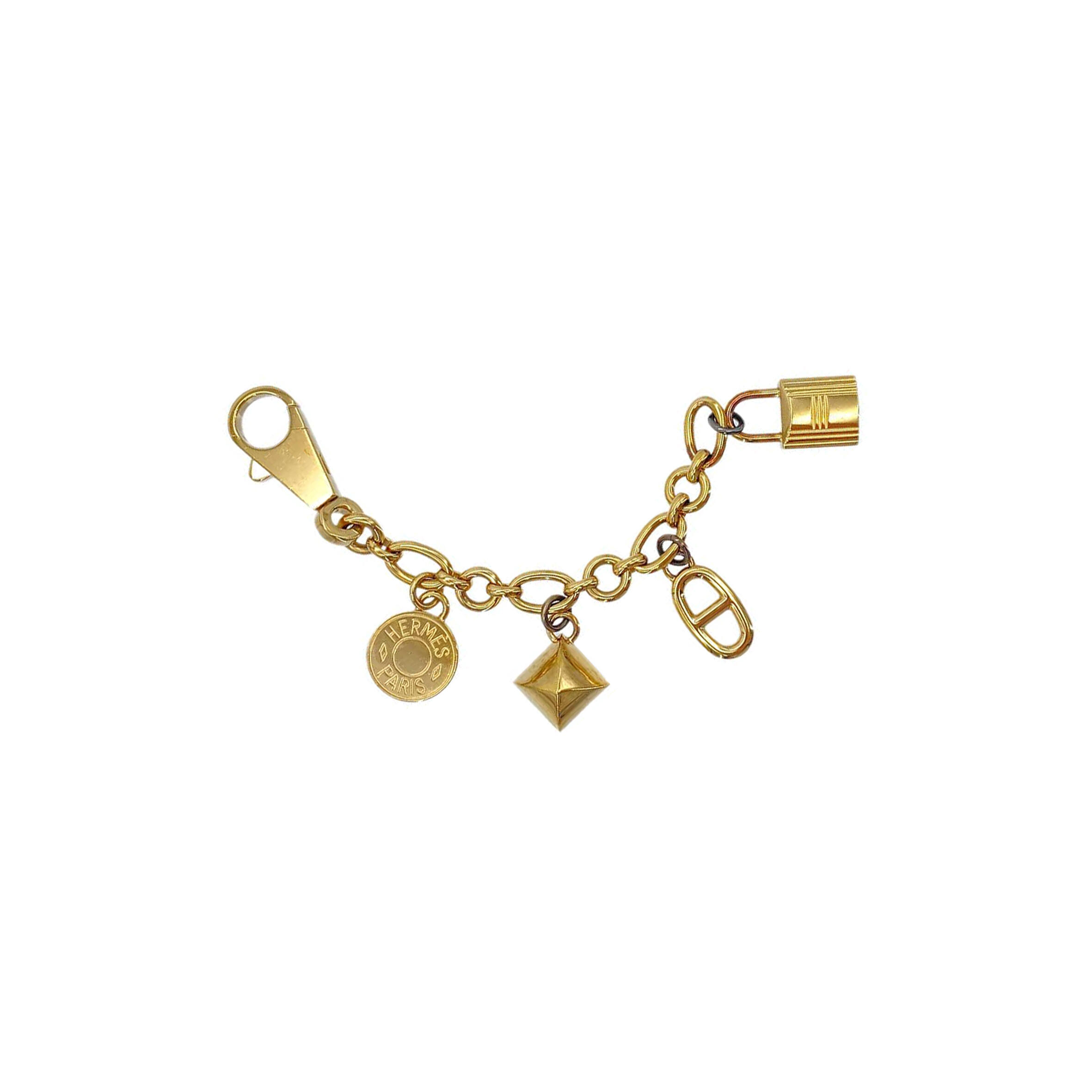 HERMÈS GOLD METAL OLGA CHARM 